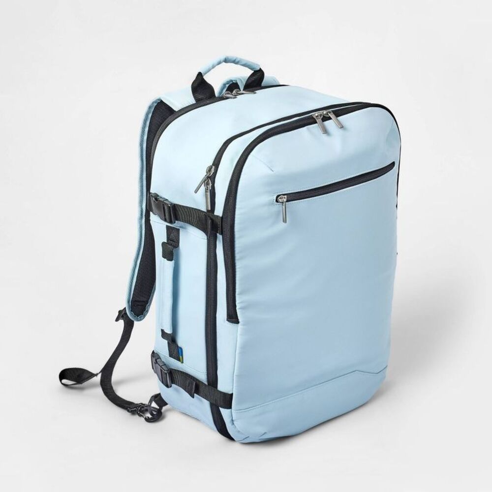 35L Travel Backpack Muddy Aqua - Open Story️